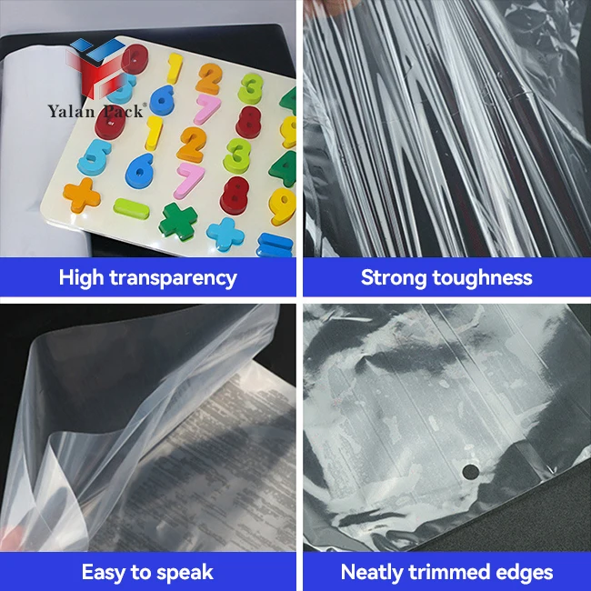High Quality Soft Plastic PE Stretch Shrink Wrap Film Water Soluble Shipping Cover for Casting