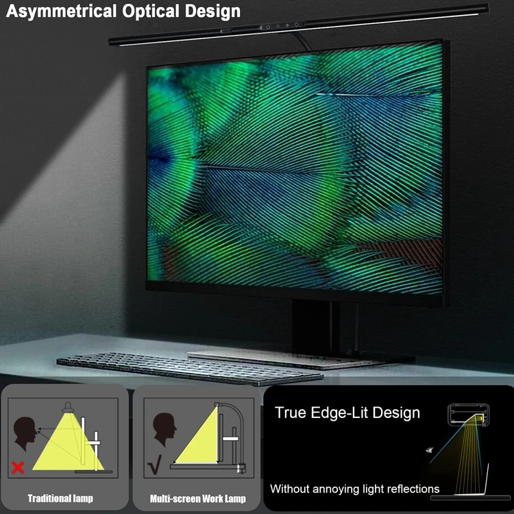 2023 Light Luxury Modern Reading Working Dimmable Minimalistic Hot Sale Intelligent Led Clip Flexible Desk Table Lamp