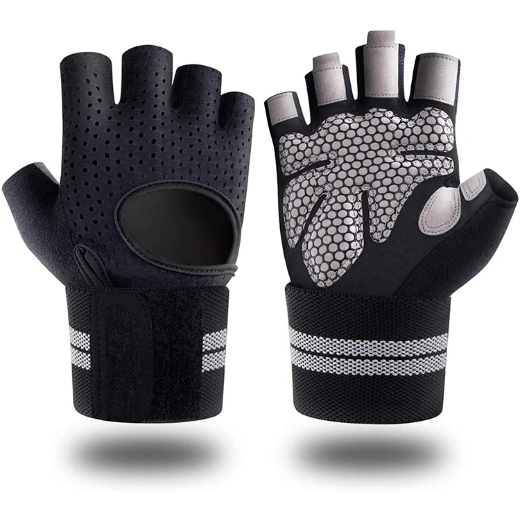 Outdoor Aerobic Protective Valeo Gym Neoprene Gloves Customizable Velcro Straps