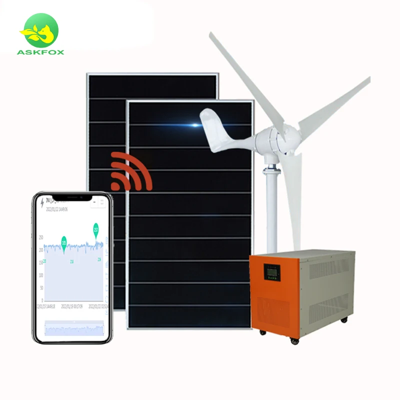 3KW 5KW 6KW Solar And Wind Power Generator For Home Electricity Generator Wind Solar Hybrid Power System 1kw 5kw 10kw For Home
