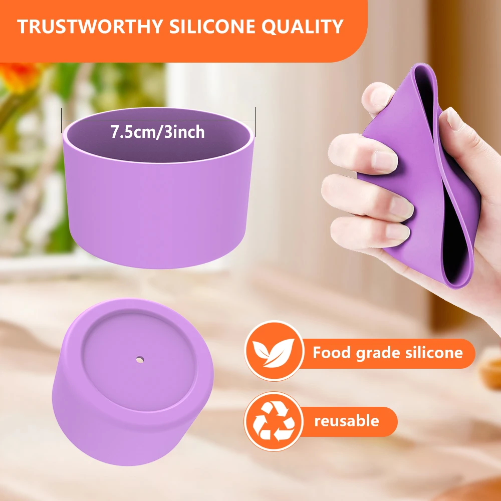 Silicone Boot Sleeve For Stanley Quencher Tumbler 30 Oz 40 Oz  Water Bottle Protective Water Bottle Cup Bottom