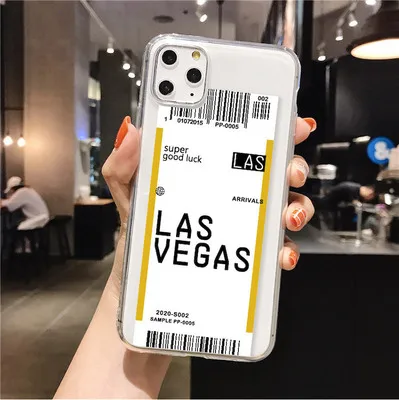 
2020 Thirty Famous City Label Bar Code Hot in INS Soft Phone Case for iPhone 