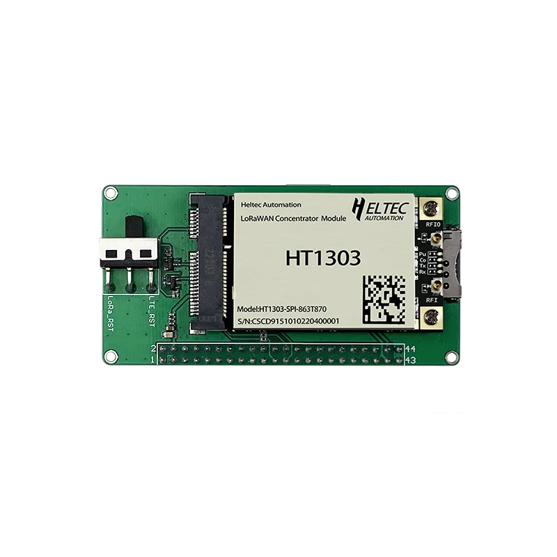 HT1303 LoRaWAN Concentrator Module LoRa gateway module industrial standard mini-PCI express form factor SX1303 SX1250 SPI/USB