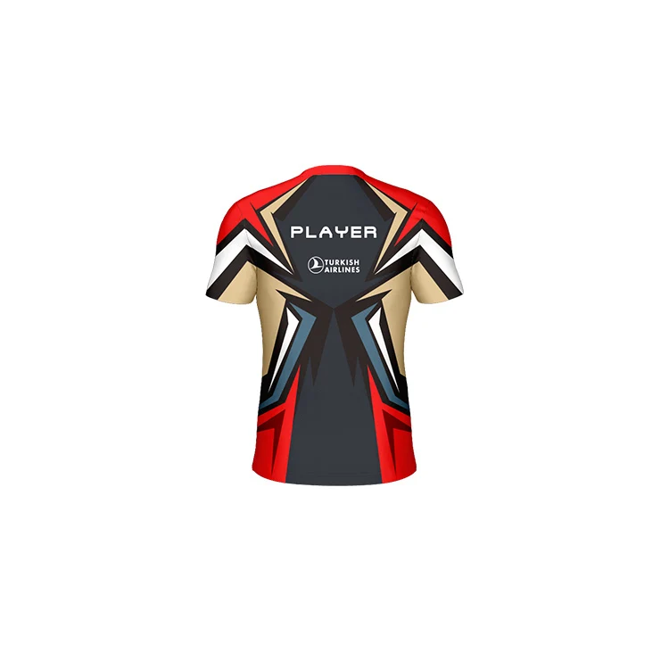 Custom sublimation esports jersey quick dry breathable comfortable gaming T-shirt gaming jersey