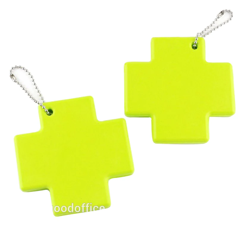 Guangzhou Factory Wholesale Custom Personalized Cross Shape PU Foam Keychains