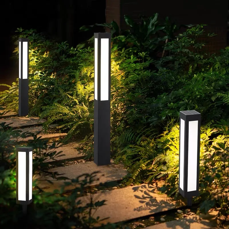Outdoor Modern Landscape Park Light Tube Decorative Garden Light Bollard Light