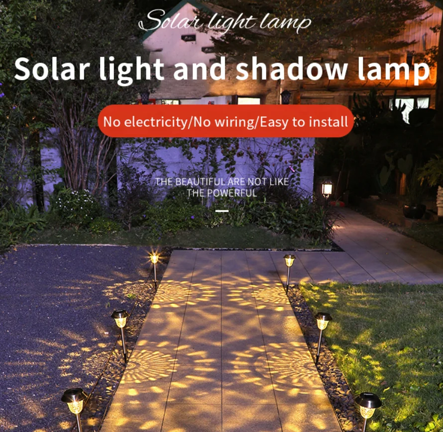 LED Solar Lamps Outdoor Garden Decoration Lawn Light Waterproof for Gazebo Villa Yard Path Landscape Solar Garden Lawn Lamp