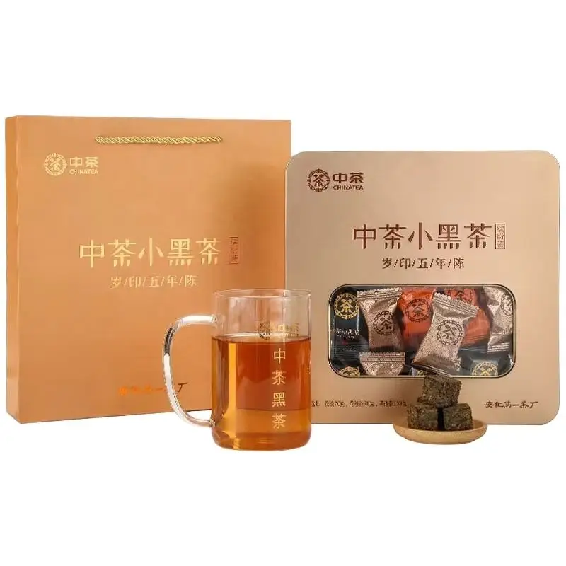 Высокое качество 240 г в коробке Китайский Темный чай Hunan Golden Flower Cha HN31
