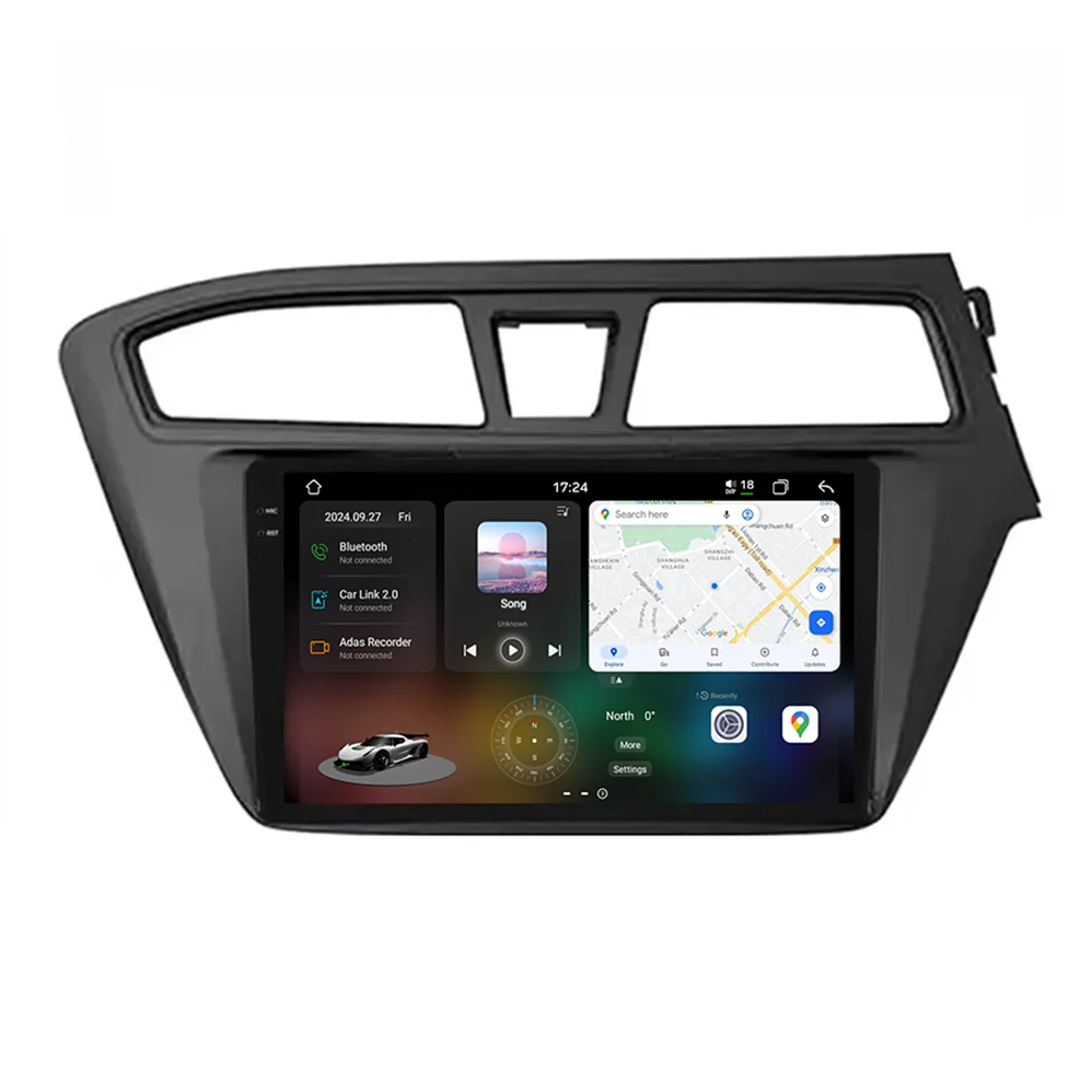 car android radio For Hyundai I20 2018-2019 GPS Navigation carplay 4G WIFI Multimedia stereo