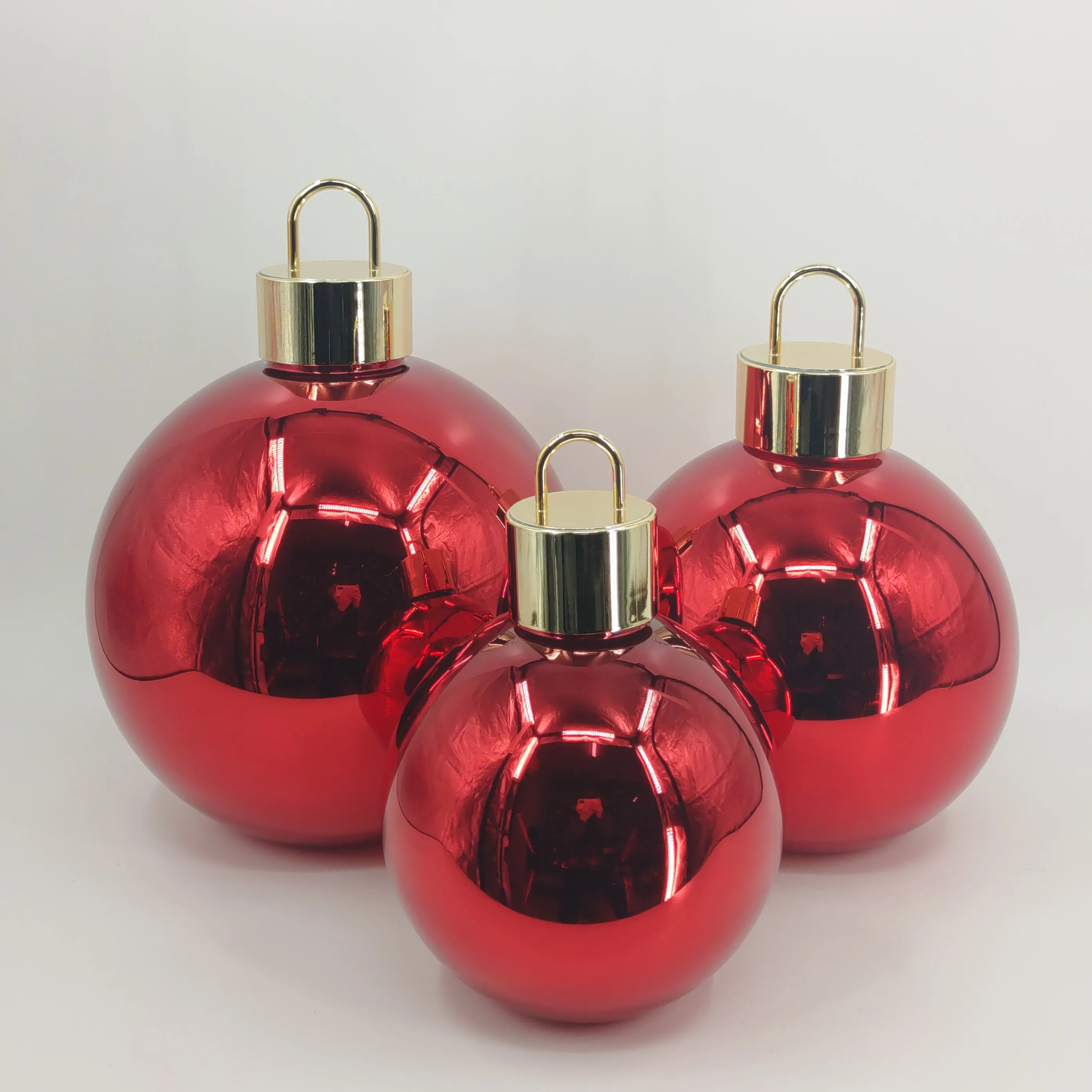 Wholesale Giant Fancy Led Globe Spheres 20 25 30cm Christmas Handcrafted Large Red Ball for Decoration