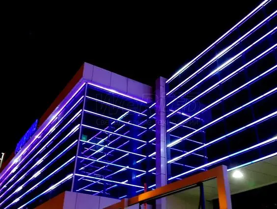 led linear light 1200mm DAli dimmable DMX rgb outdoor 12 watt led linear light  building facade projector