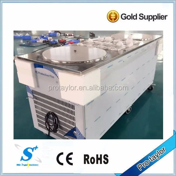 Quick Freezing Ice Cream Rolling Machine High Power Rate Commercial Fry Ice Cream Machine