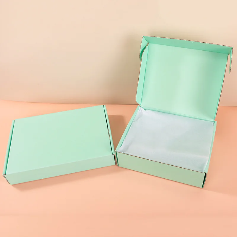 New Custom Printing Logo Eco Friendly Kraft Paper Folding Mailer Box Airplane Corrugated Cardboard Mailing Packaging Box