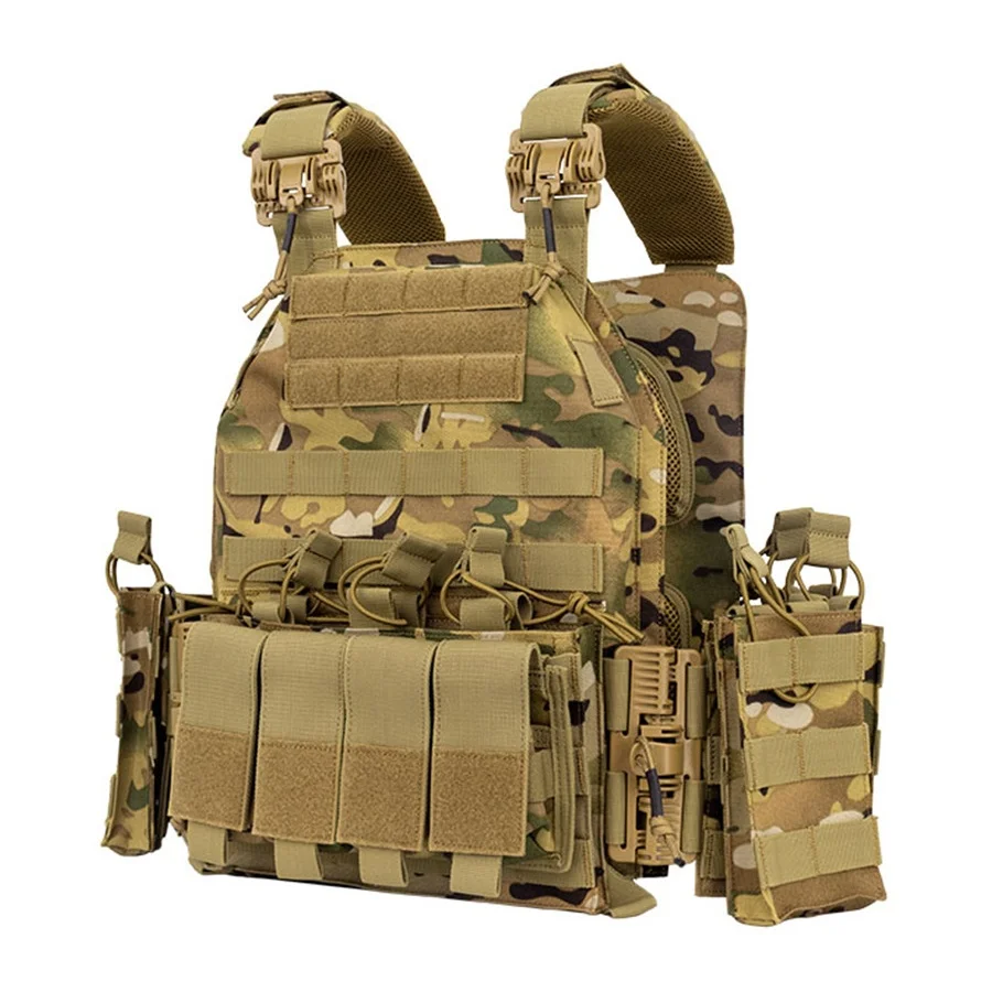 Quick-release Tactical Vest with MOLLE System - Easy to Put On and Take Off Quickly, High-quality Materials for Durability