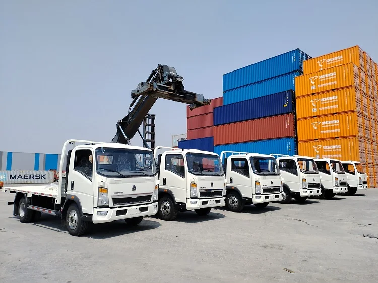 In Stock Lowest Price Light Mini Truck Light Lorry Truck Duty Sinotruck Cargo Truck To Algeria