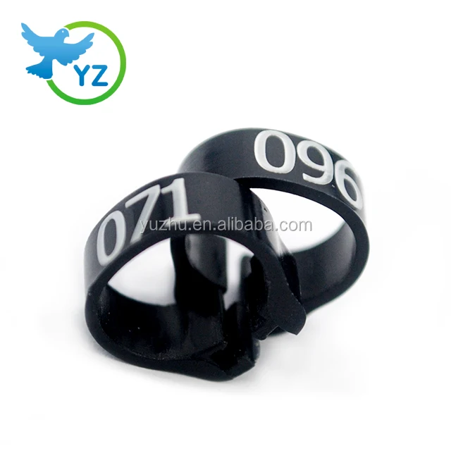 New colorful plastic number rings small plastic rigs plastic poultry rings from 001-100