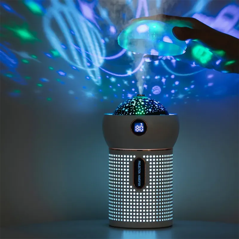 Best Selling Air Humidifier Wireless Large Capacity 630ml Cool Mist usb star sky projection night lamp air humidifier