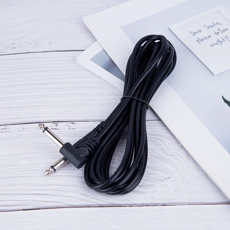 Hebikuo X003 Custom 6.35 mono male-to-male noise reduction large two-core professional audio cable electric guitar bass cable