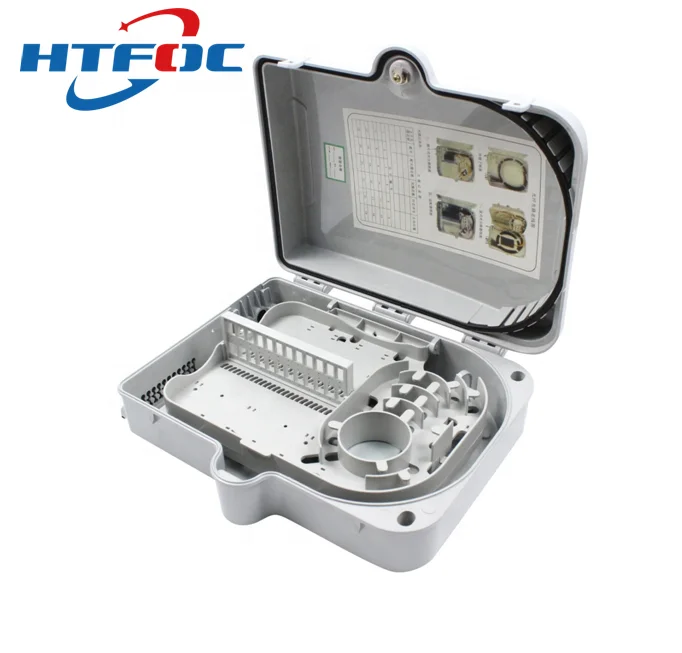 24 Core Fiber Optical Distribution Box CTO FDB Ftth Gpon 3 Feeder Ports and 24 Access Ports Rohs Support IP 65 for FTTH
