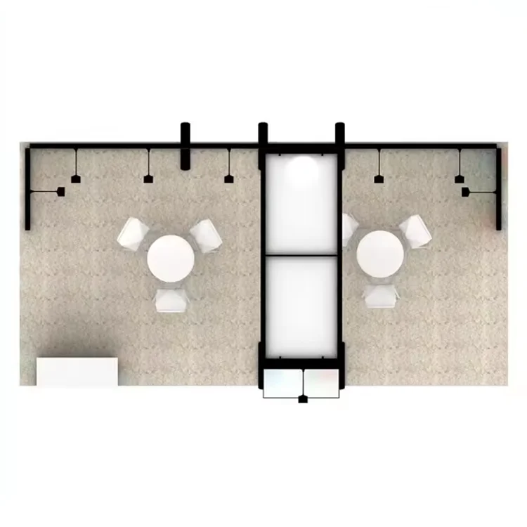 Aluminum Reusable Trade Show Booth 10x20 Exhibition 3x6m Displays with Tension Fabric Graphics