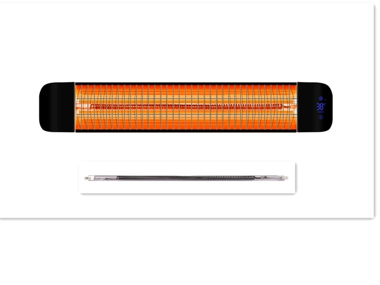 High Efficiency Fast Heating IP65 Carbon Fiber Wall Mounted Infrared Electric Heater