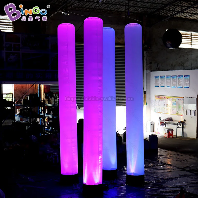 Advertising Inflatable Nightclub Decor Led Inflatable Light Tube Column Giant Inflatable Led Light Balloon