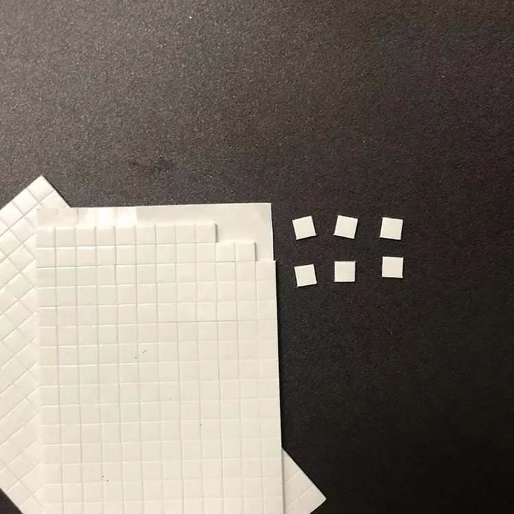 3mm Thickness Handmade Small Little Squares Multi Colors 5 Sheets Packing Double Sided Adhesive square Eva Foam Sheet