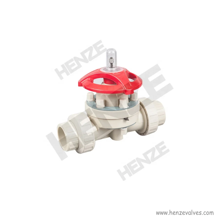 Plastic UPVC, CPVC, PPH, PVDF, FRPP Threaded Diaphragm Valve