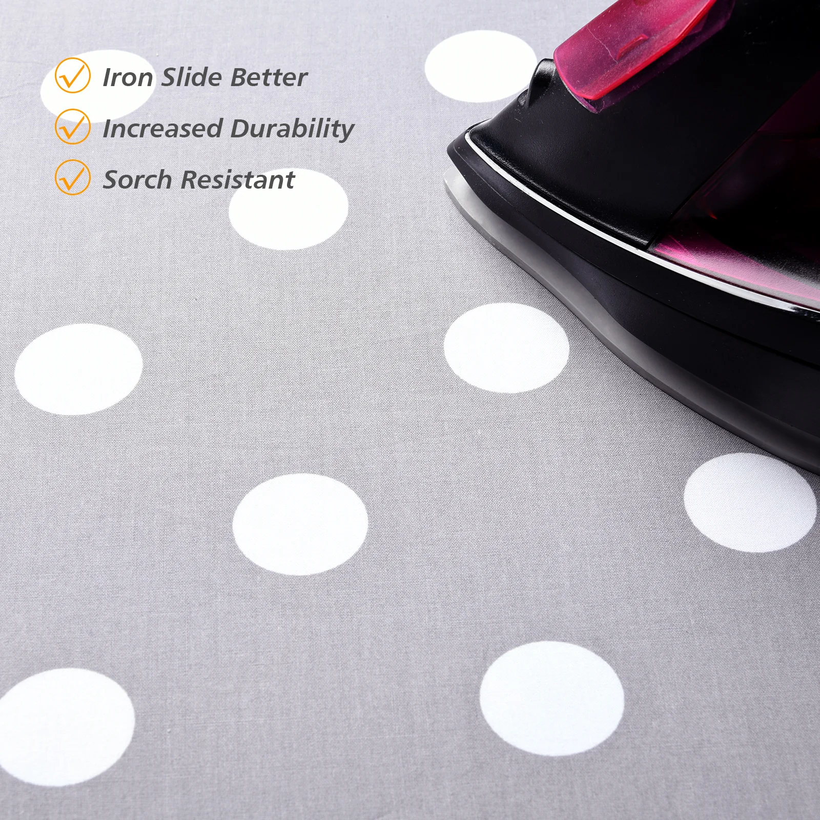 Time2Shop Scorch Resistant Padded Ironing Board Cover Metallic Heavy Duty Heat Reflective 124x38cm (Bubble)