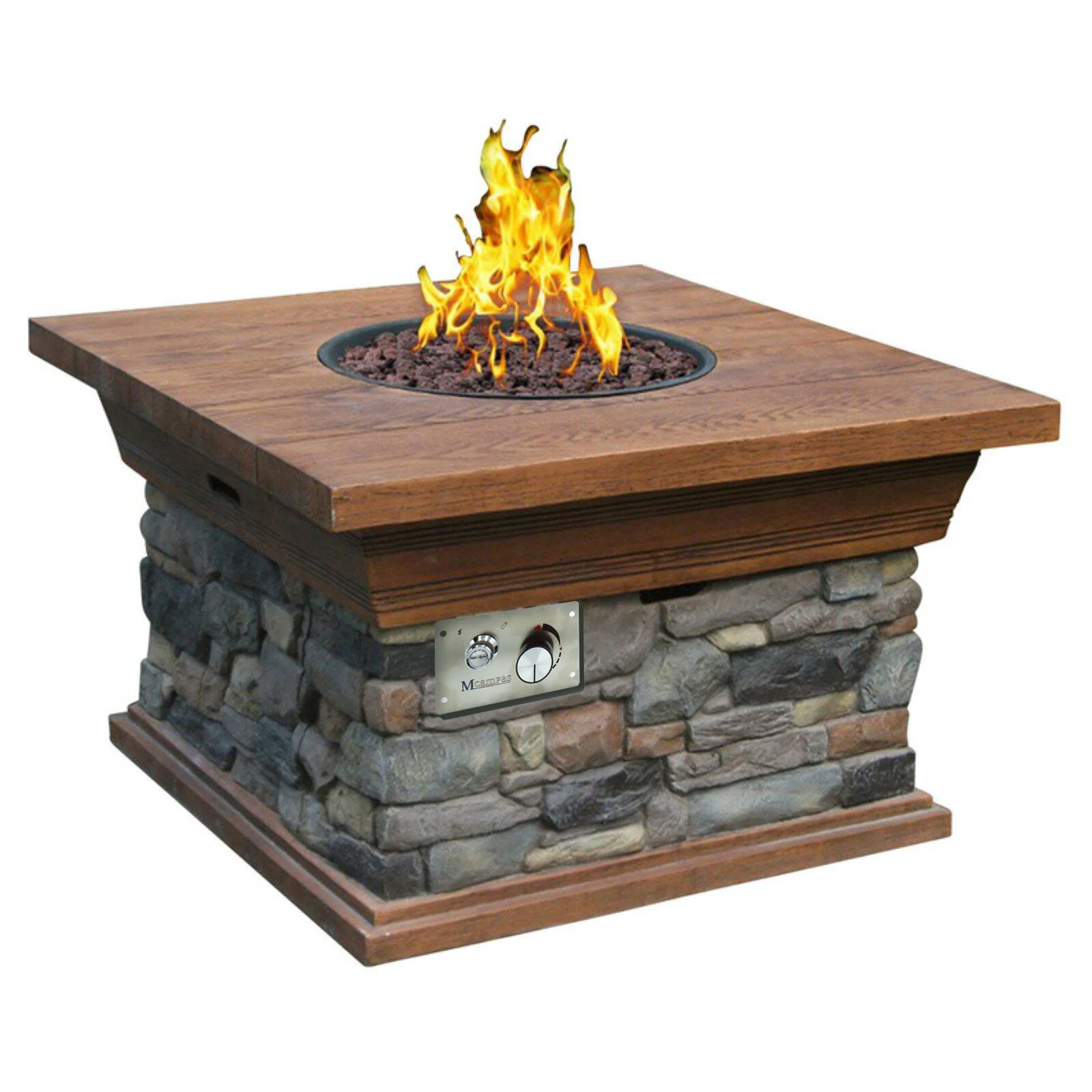 Fire Pit Gas Burner Spark Ignition Kit Include Push Button Igniter with wire ignition needle Thermocouple valve On Off knob kit