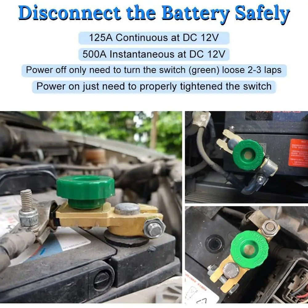 Верхняя контактная клемма главный отключающий переключатель для батареи отключение питания Отключение изоляции автомобильного аккумулятора