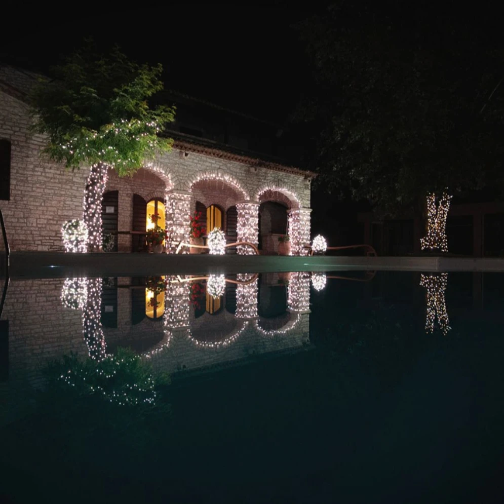 outdoor christmas string rgb color changing led icicle light