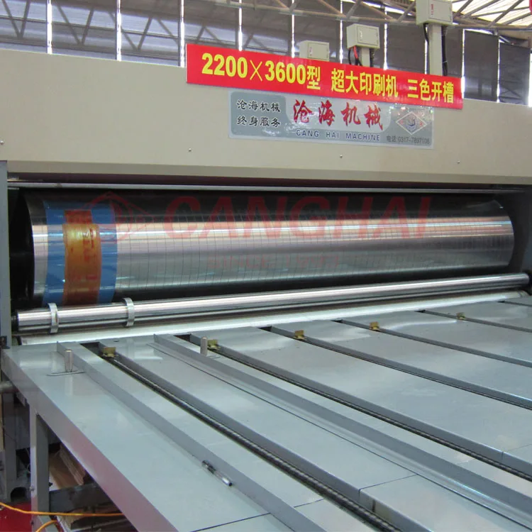 Carton flexo printing and die cutting machine for paper c