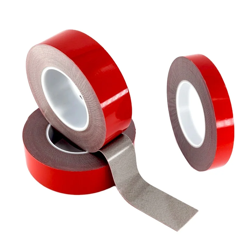 Custom Size Non Trace Clear Mount Tape Waterproof Double Sided Transparent Gray Adhesive Acrylic Foam Tape