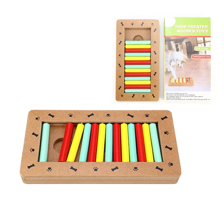 Best Newest Puzzle Toys Pet Feeder Treat Wooden Interactive Dog Puzzles To Cats