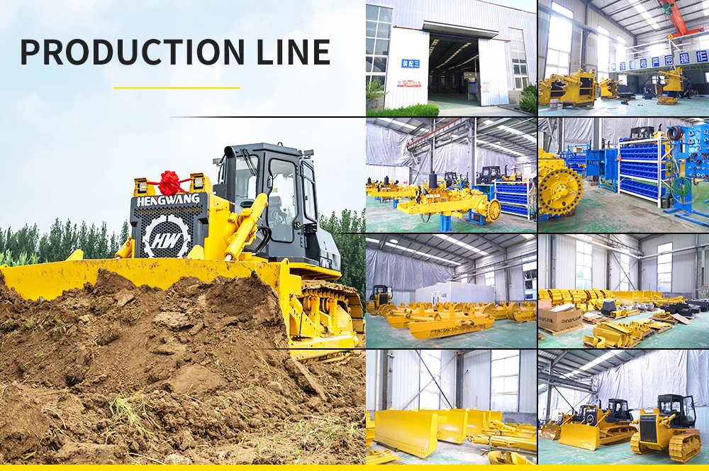 Chinese mini bull dozer HW16D Crawler agricultural bulldozer machine with ripper