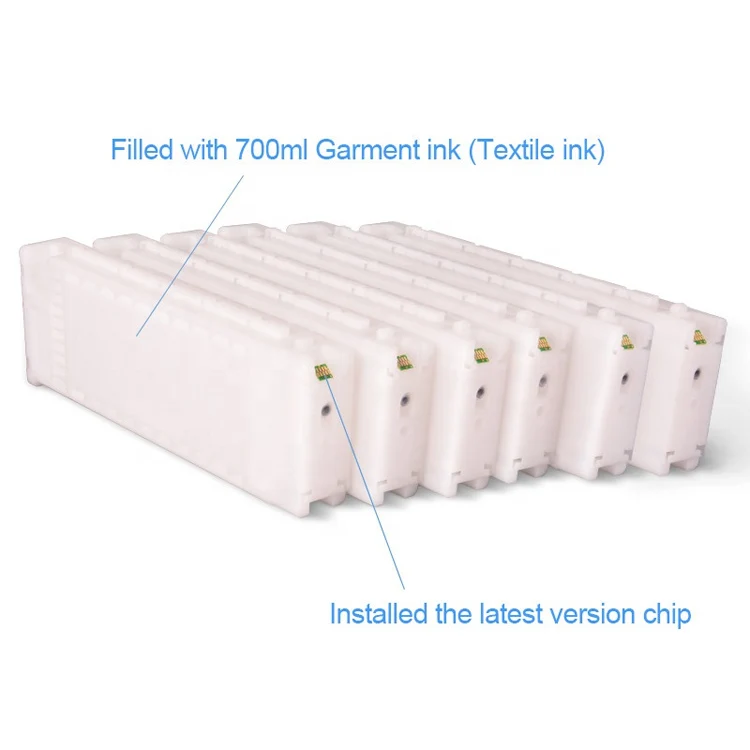 Goosam Suppliers Refillable Cartridge Set Compatible For Epson Surecolor Sure Color SC F2000 F2100 Sc-F2000 Sc-F2100 With Chip