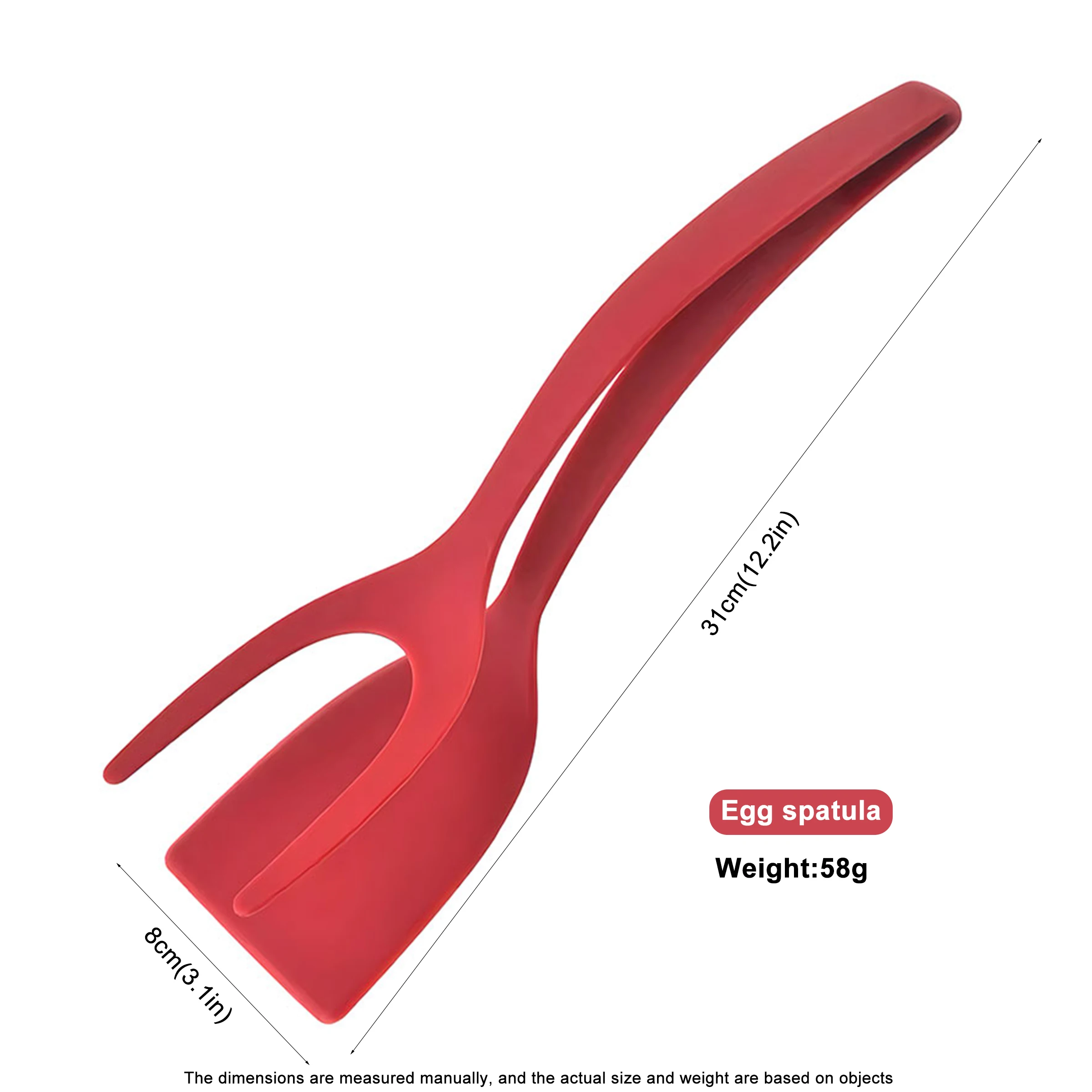 kitchen gadgets 2 in 1 egg flipper spatula tongs for eggs spatula