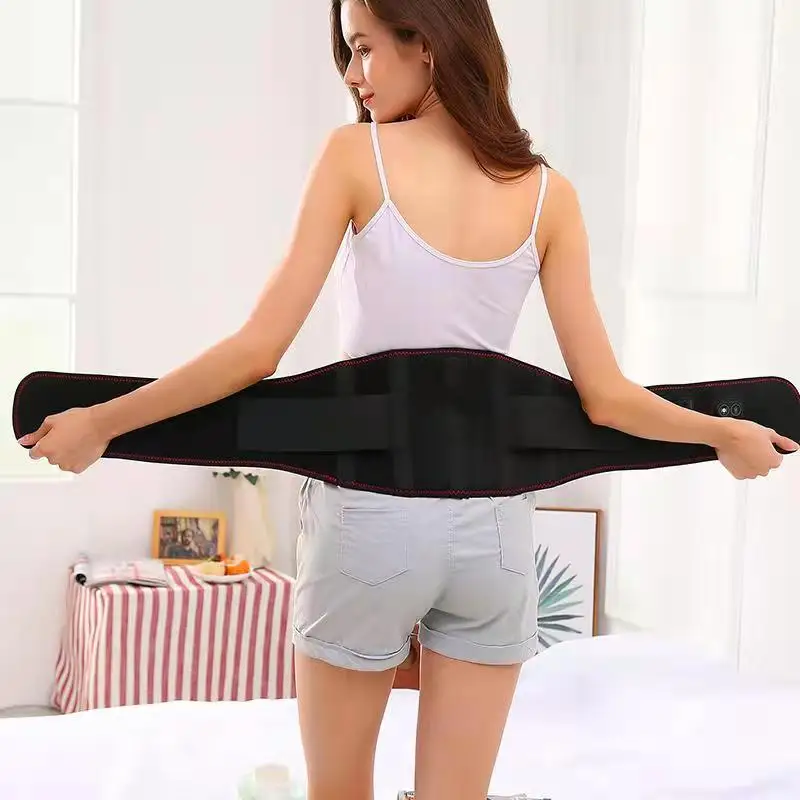 2021 New Electric Heating Belt Waist Support Brace Warmer Band Pain Relief Rechargeable Thermal