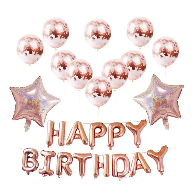 Custom Supplies glossy metal pearl marble confetti latex balloon wedding birthday party decoration Inflatable foil ballon