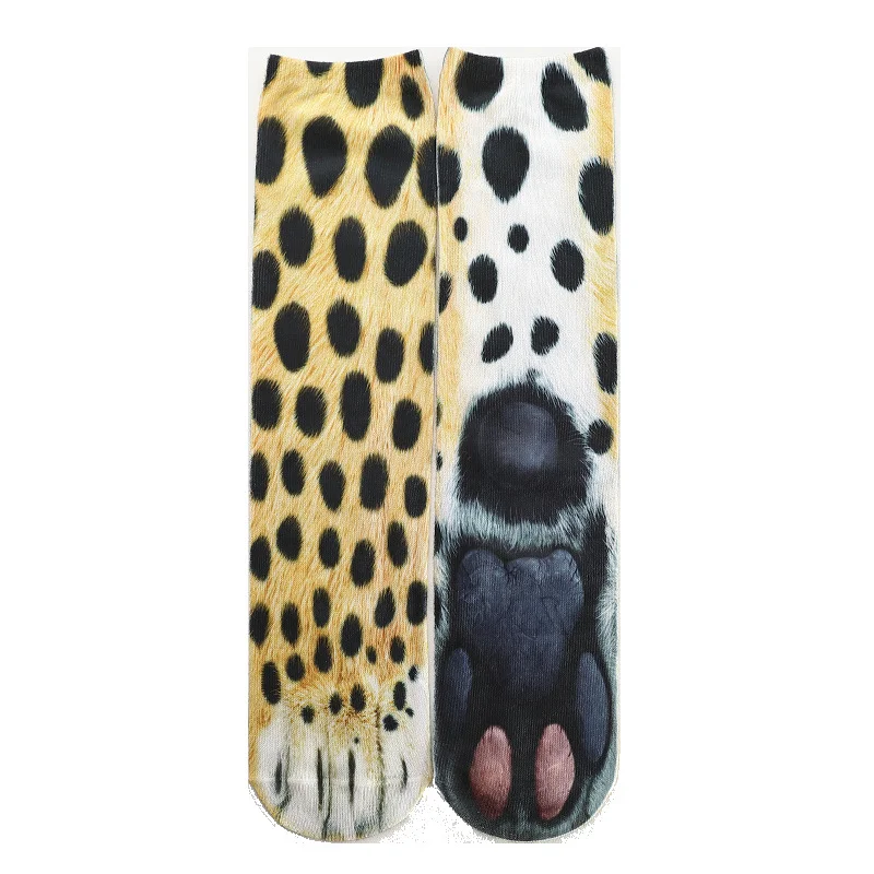Custom Women Men Animal Foots Pattern Fashion Novelty Comfortable Crew Socks
