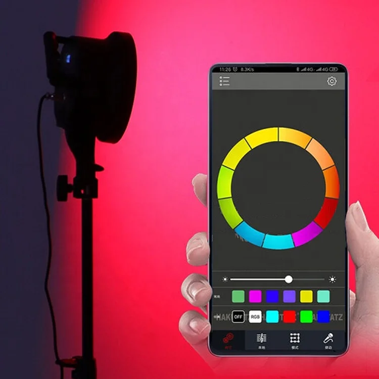 Пользовательский комплект освещения для студийной фотосъемки RGB светодиодный софтбокс освещение