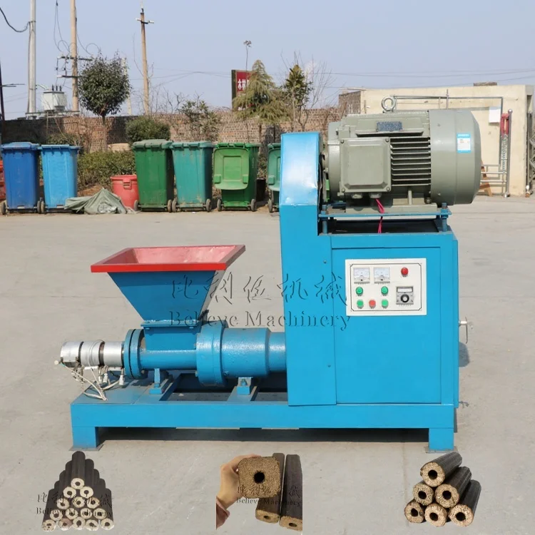 Wood briquette production line shisha extruder making machine biomass waste briquette extruder machine