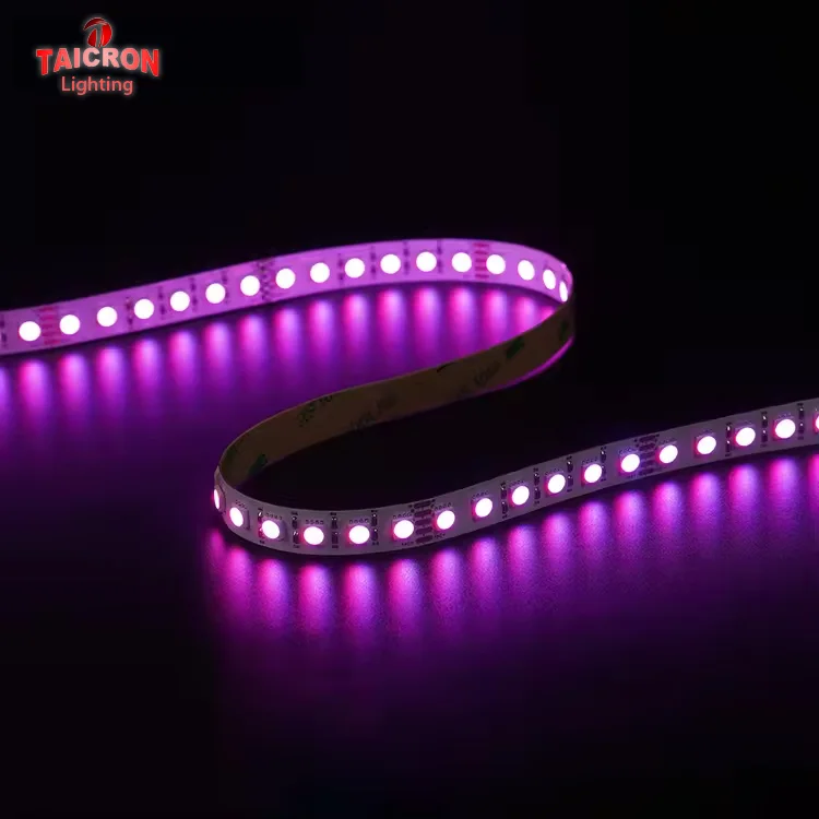 Умный гибкий светодиодный светильник Taicron DC24V 120LED/M 5050 RGBW Пульт дистанционного управления Водонепроницаемый