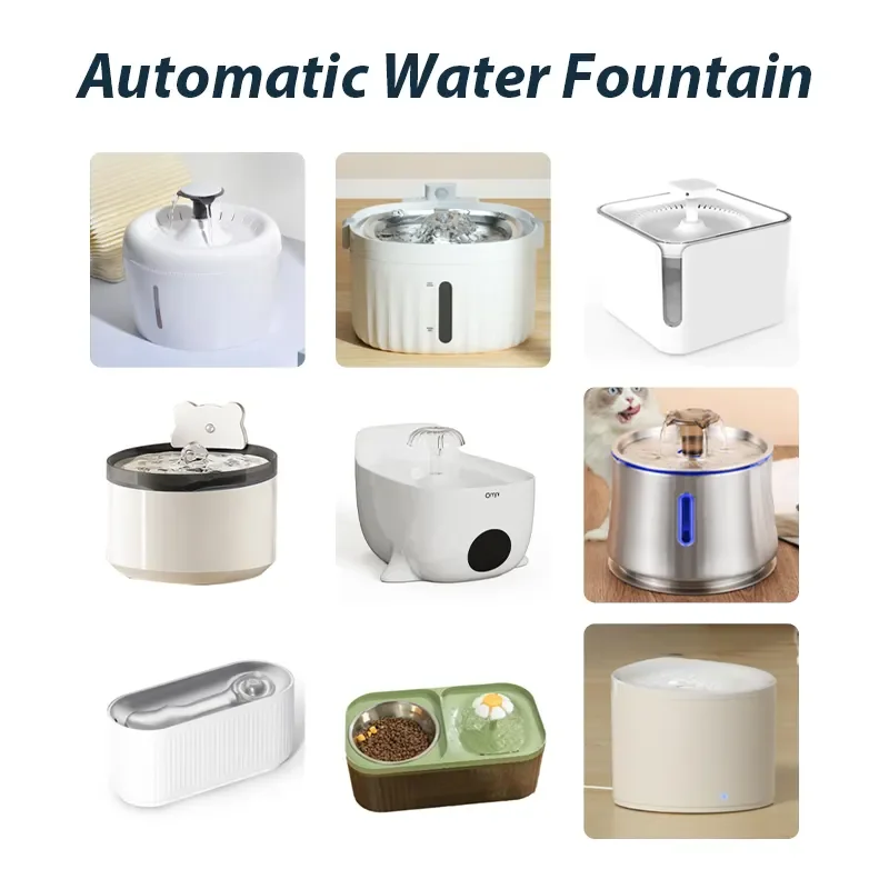 OEM/ODM App Control Flow Mode Filtration Water Food-Grade Stainless Steel Intelligent Separator Automatic Pet Water Fountain