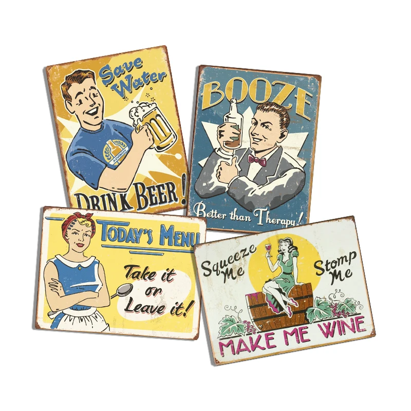 Reproduced Vintage, Gas Oil Retro Advert Antique Metal Signs for Garage Man Cave Bar Kitchen, Nostalgic Car Decor