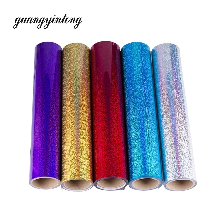 PET Laser fatigue heat transfer vinyl best iron on material for buffalo plaid iron on vinyl easy weed stretch paper