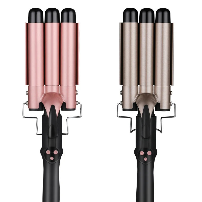 Newest pink waver soft hair roller curler heat automatic wireless hair curler