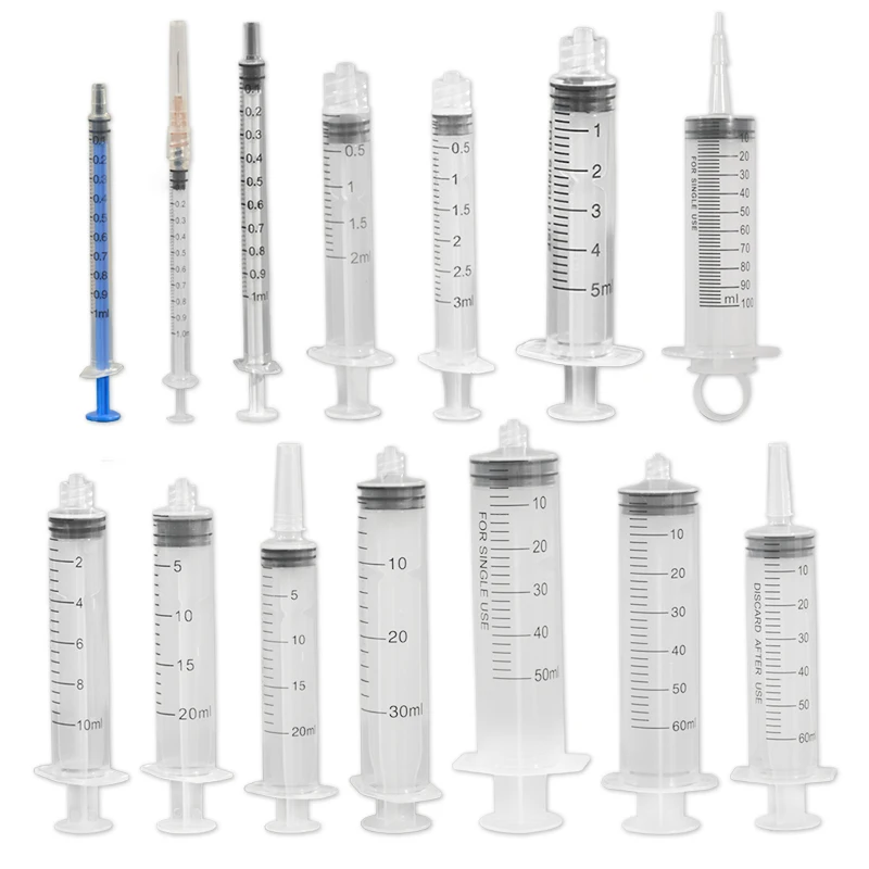 Factory supply luer lock disposable plastic veterinary syringe 5ml 3ml 10ml