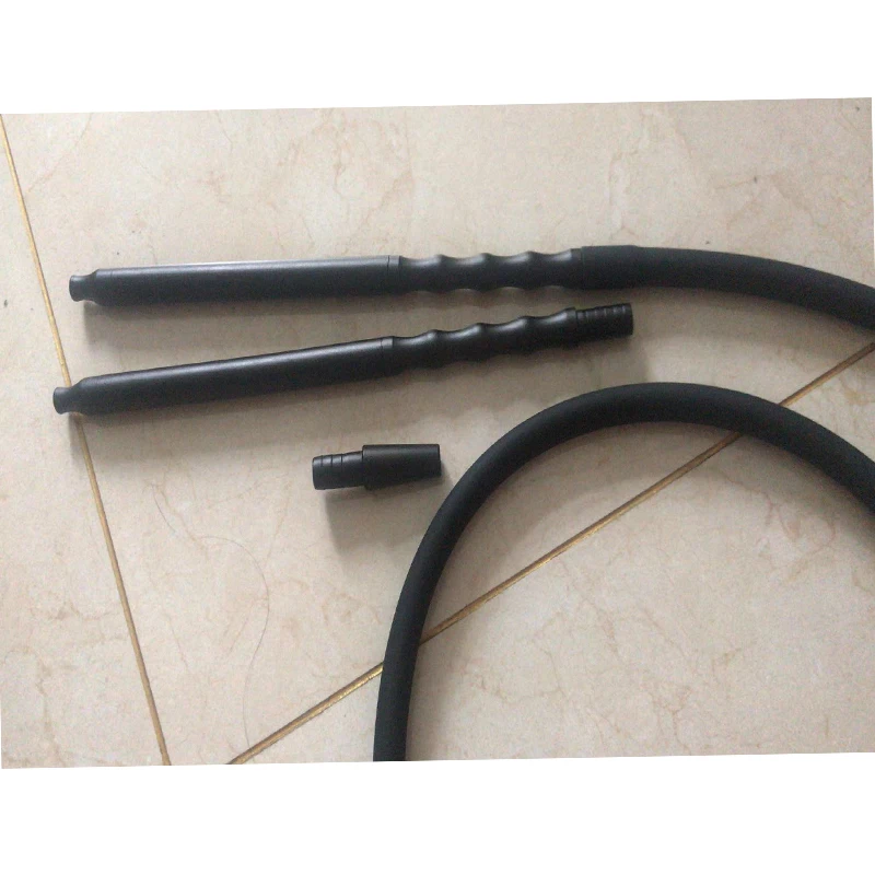 2023 best sale Hookah Shisha Hose with Aluminum Stem Silicone Hose Shisha Hookah Hose Modern Smoking Pipe